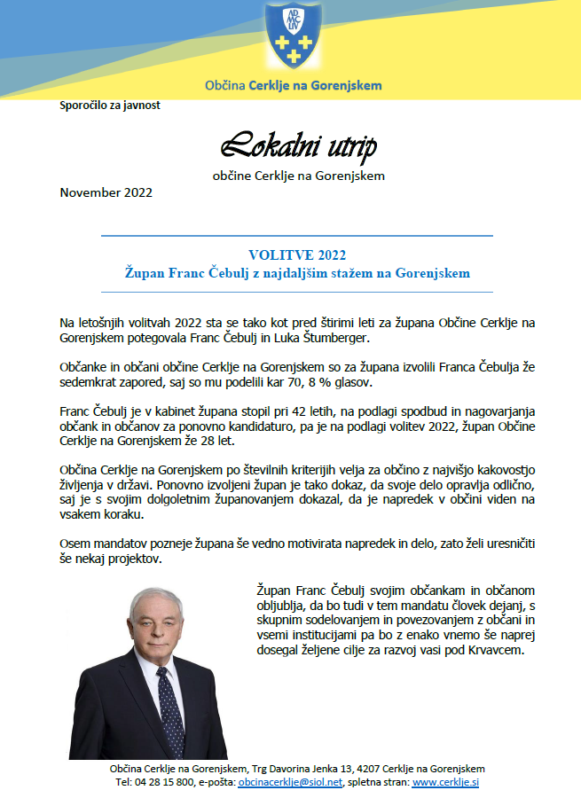 Lokalni utrip november 2022